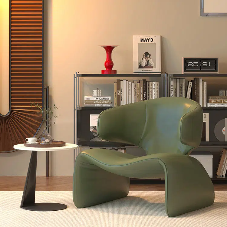 DFM-Chair-FA00830-8.jpg Contemporary Nordic Leather Solid Wood Sofa Backrest Armrest For Living Room - Image 2