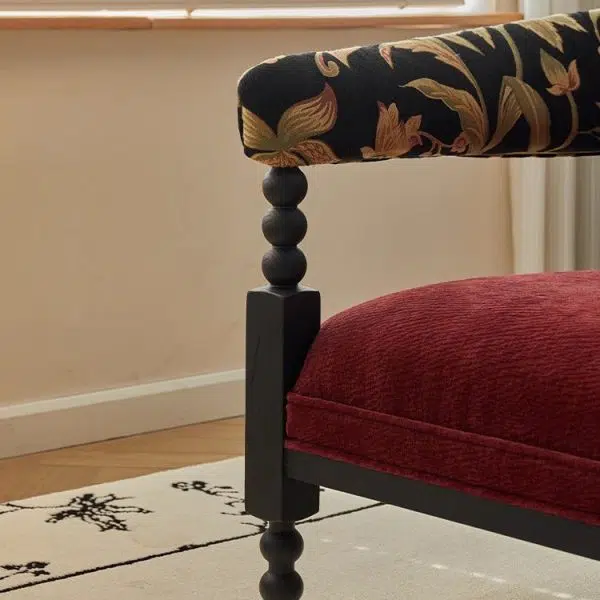 Contemporary Retro Corduroy Solid Wood Sofa Backrest Armrest For Living Room - Image 8