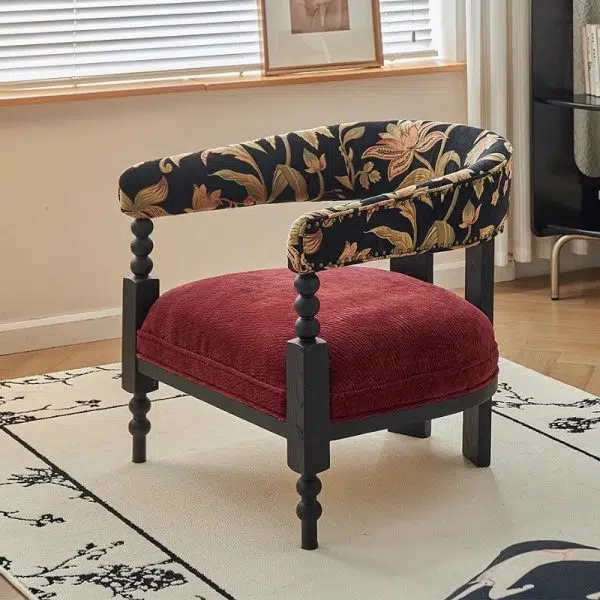 Contemporary Retro Corduroy Solid Wood Sofa Backrest Armrest For Living Room - Image 3