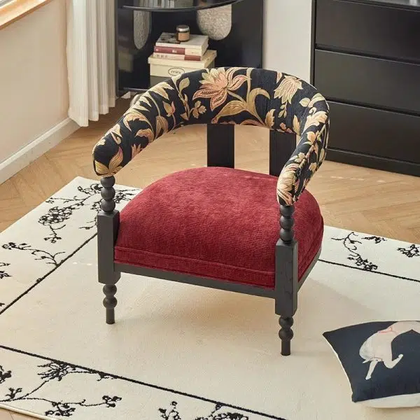 Contemporary Retro Corduroy Solid Wood Sofa Backrest Armrest For Living Room - Image 2