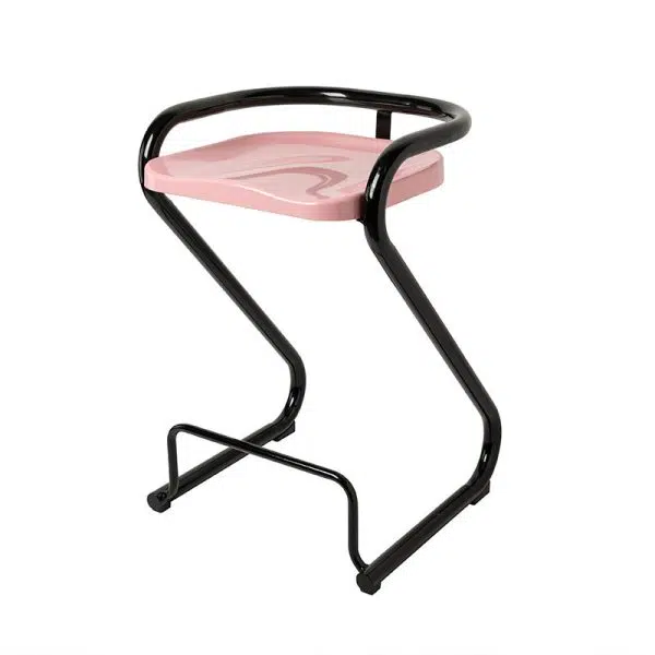 Contemporary Nordic ABS Iron Geometry Bar Stool Backless Armless For Dining Room - Image 22