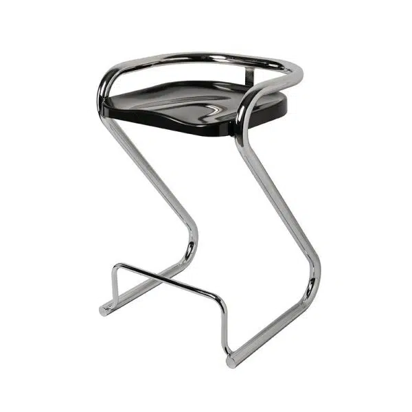 Contemporary Nordic ABS Iron Geometry Bar Stool Backless Armless For Dining Room - Image 24