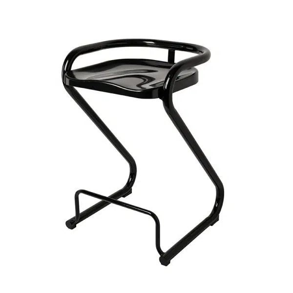 Contemporary Nordic ABS Iron Geometry Bar Stool Backless Armless For Dining Room - Image 20