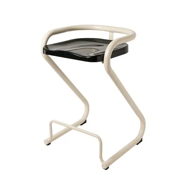 Contemporary Nordic ABS Iron Geometry Bar Stool Backless Armless For Dining Room - Image 28