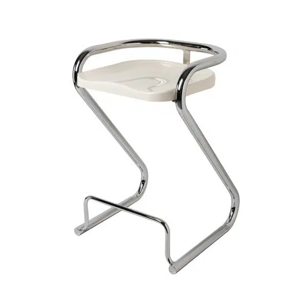 Contemporary Nordic ABS Iron Geometry Bar Stool Backless Armless For Dining Room - Image 23