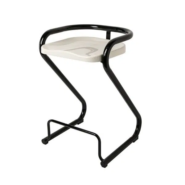 Contemporary Nordic ABS Iron Geometry Bar Stool Backless Armless For Dining Room - Image 19