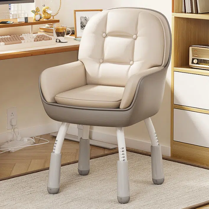 DFM-Chair-FA00961-2.jpg Contemporary Nordic Leather Nylon Silicone Desk Chair Backrest Armrest For Home Office - Image 2