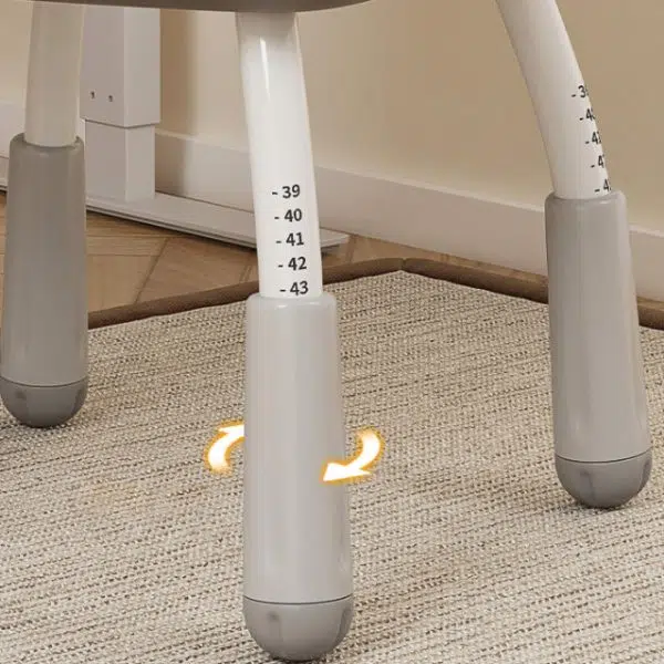 Contemporary Nordic Leather Nylon Silicone Desk Chair Backrest Armrest For Home Office - Image 7