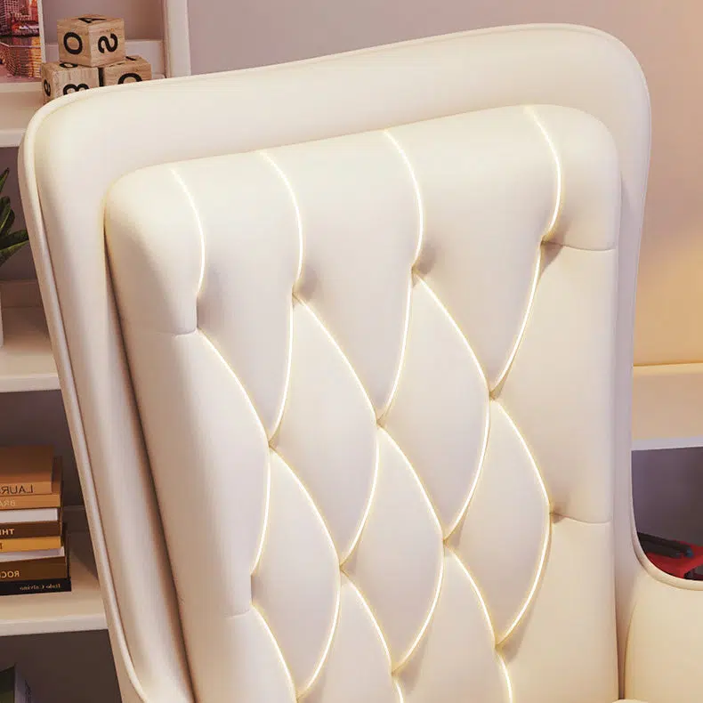 DFM-Chair-FA00971-3.jpg Contemporary Nordic Leather Steel Desk Chair Backrest Armrest For Home Office - Image 6