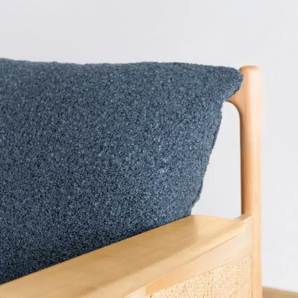 Traditional Japanese Rattan Weaving Solid Wood Sofa Backrest Armrest For Living Room - Image 7