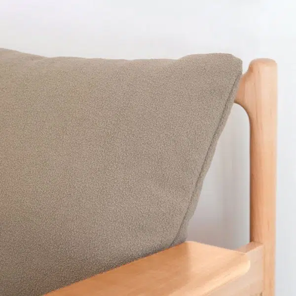 Traditional Japanese Rattan Weaving Solid Wood Sofa Backrest Armrest For Living Room - Image 17