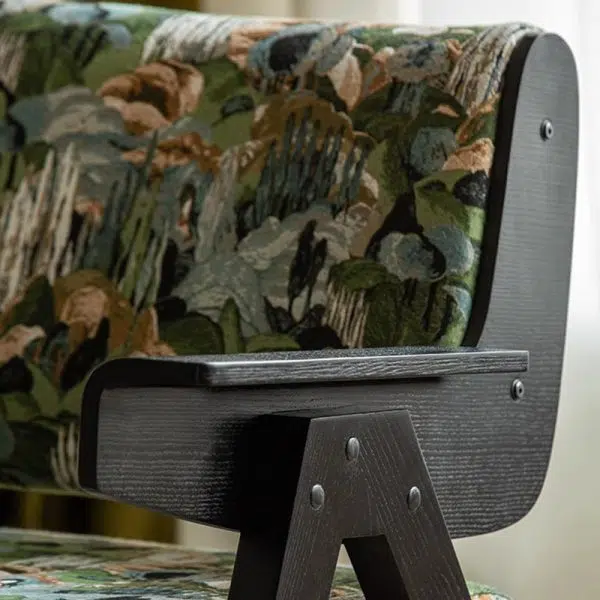 Traditional French Oil Painting Prints Fabric Ash Sofa Backrest Armrest For Living Room - Image 9