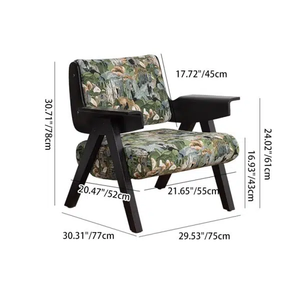 Traditional French Oil Painting Prints Fabric Ash Sofa Backrest Armrest For Living Room - Image 3