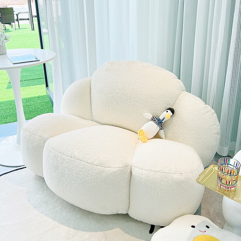 DFM-Chair-FA01107-18.jpg Contemporary Nordic Cloud Shape Lambswool EPS Particles Sofa Backrest Armless For Living Room - Image 3