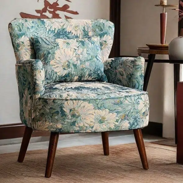 Traditional French Carbon Steel Solid Wood Fabric Sofa Backrest Armrest For Living Room - Image 8