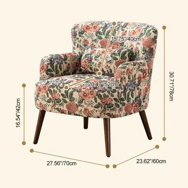 Traditional French Carbon Steel Solid Wood Fabric Sofa Backrest Armrest For Living Room - Image 4