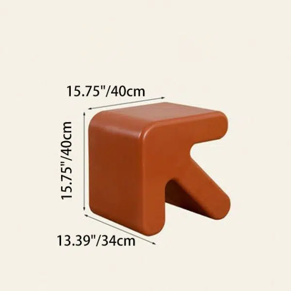 Contemporary Creative Arrow Full PE Footstool Backless Armless For Living Room - Image 4