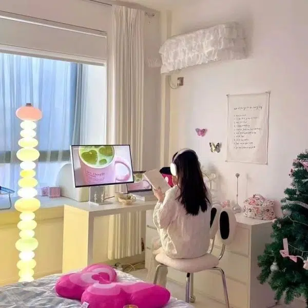 Contemporary Creative Crab Shape Lambswool Stainless Steel Vanity Stool Backrest Armless For Bedroom - Image 13