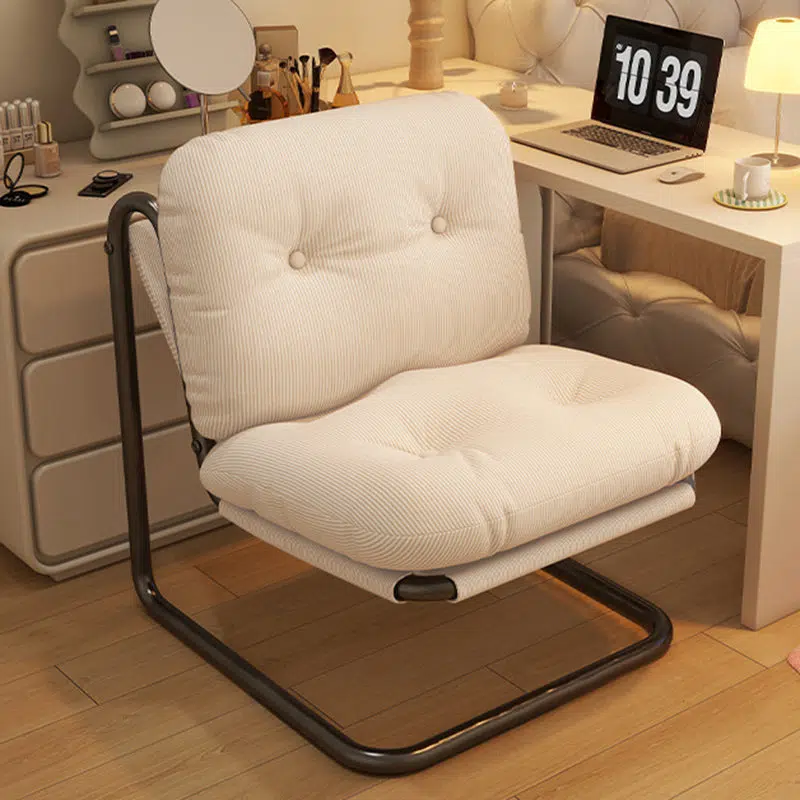 DFM-Chair-FA01228-1.jpg Contemporary Nordic Square Corduroy Iron Doll Cotton Sponge Sofa Backrest Armless For Bedroom - Image 11