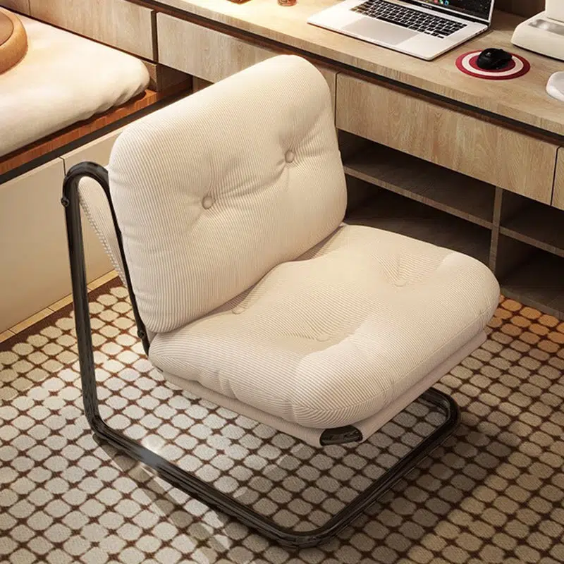 DFM-Chair-FA01228-11.jpg Contemporary Nordic Square Corduroy Iron Doll Cotton Sponge Sofa Backrest Armless For Bedroom - Image 10