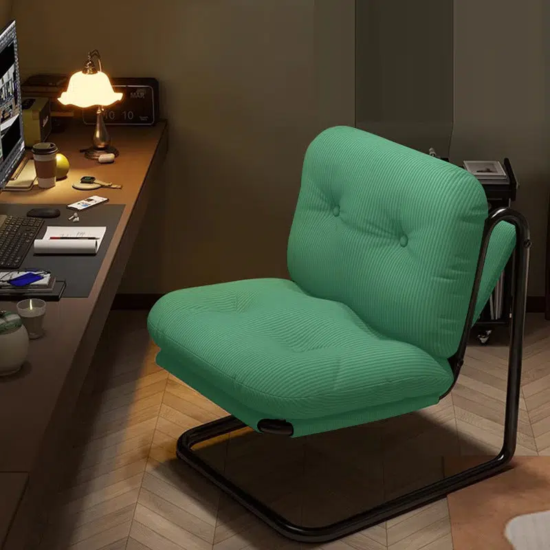 DFM-Chair-FA01228-14.jpg Contemporary Nordic Square Corduroy Iron Doll Cotton Sponge Sofa Backrest Armless For Bedroom - Image 15