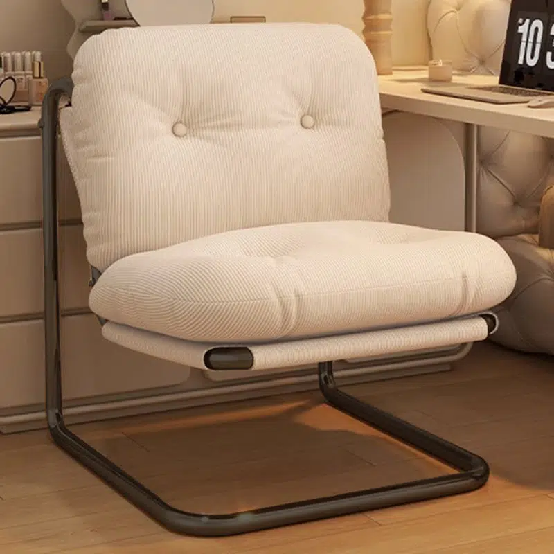 DFM-Chair-FA01228-15.jpg Contemporary Nordic Square Corduroy Iron Doll Cotton Sponge Sofa Backrest Armless For Bedroom - Image 13