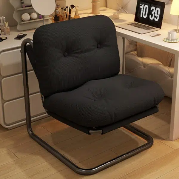 Contemporary Nordic Square Corduroy Iron Doll Cotton Sponge Sofa Backrest Armless For Bedroom - Image 16