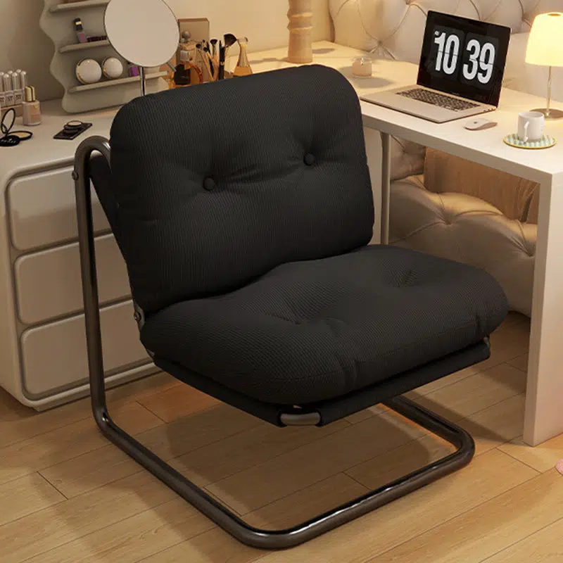 DFM-Chair-FA01228-2.jpg Contemporary Nordic Square Corduroy Iron Doll Cotton Sponge Sofa Backrest Armless For Bedroom - Image 3