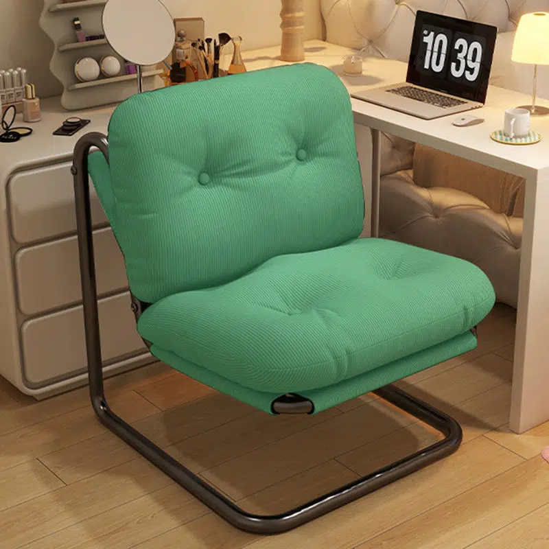 DFM-Chair-FA01228-3.jpg Contemporary Nordic Square Corduroy Iron Doll Cotton Sponge Sofa Backrest Armless For Bedroom - Image 2