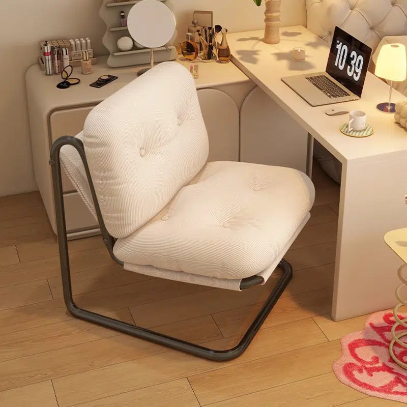 DFM-Chair-FA01228-4.jpg Contemporary Nordic Square Corduroy Iron Doll Cotton Sponge Sofa Backrest Armless For Bedroom - Image 14