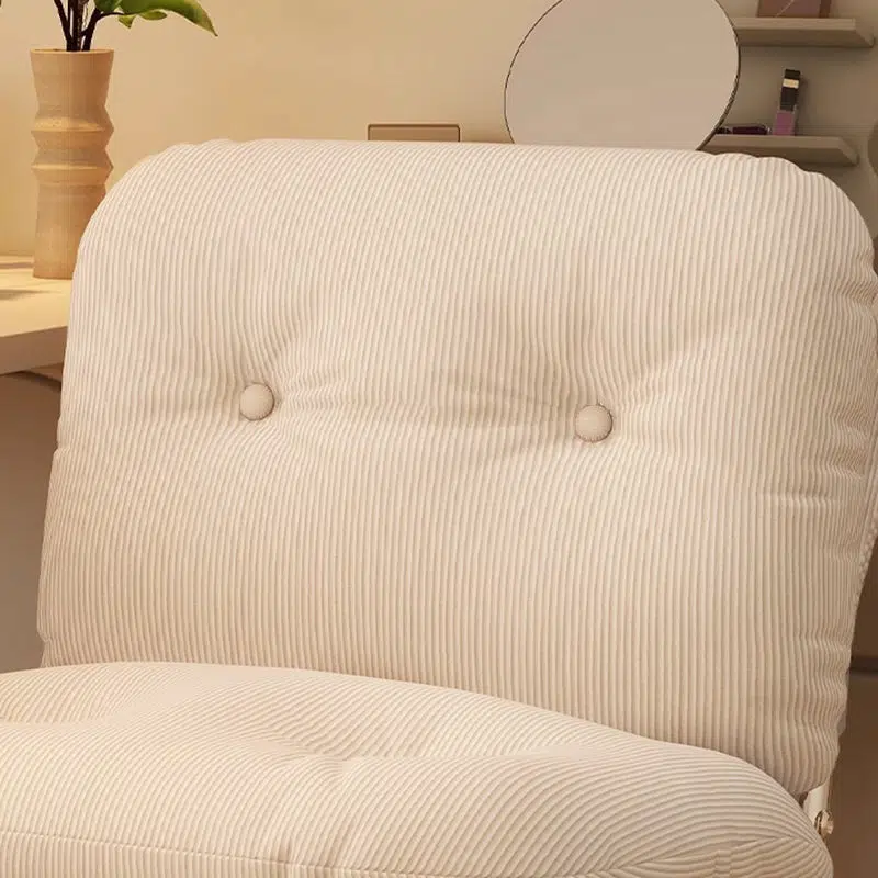 DFM-Chair-FA01228-8.jpg Contemporary Nordic Square Corduroy Iron Doll Cotton Sponge Sofa Backrest Armless For Bedroom - Image 7