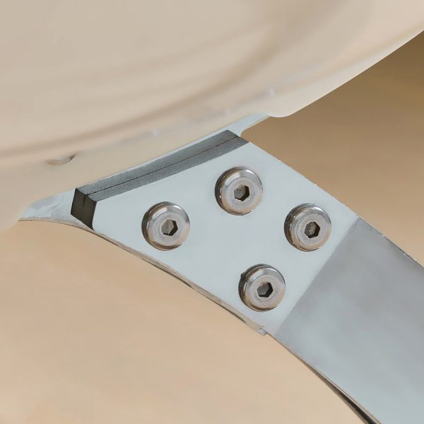 Contemporary Nordic Arc Lambswool PC Carbon Steel Sponge Dining Chair Backrest Armless For Dining Room - Image 8