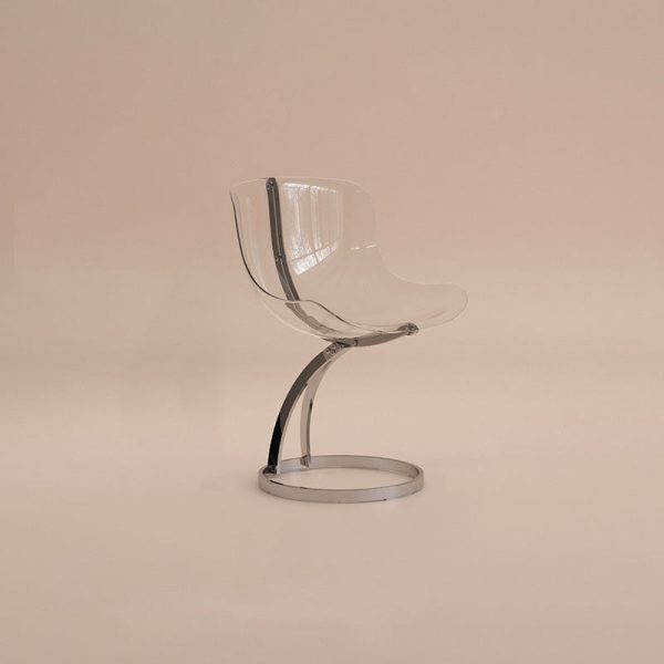 Contemporary Nordic Arc Lambswool PC Carbon Steel Sponge Dining Chair Backrest Armless For Dining Room - Image 20