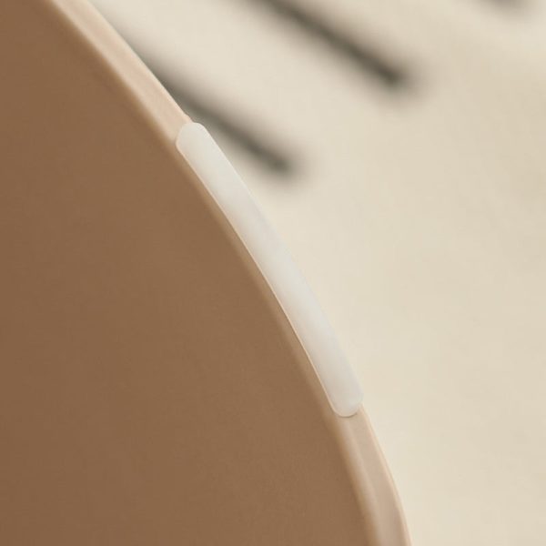 Contemporary Nordic Fabric PP Sponge Upholstered Dining Chair Backless Armless For Dining Room - Image 10