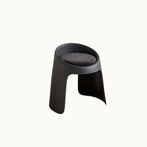 Contemporary Nordic Fabric PP Sponge Upholstered Dining Chair Backless Armless For Dining Room - Image 20