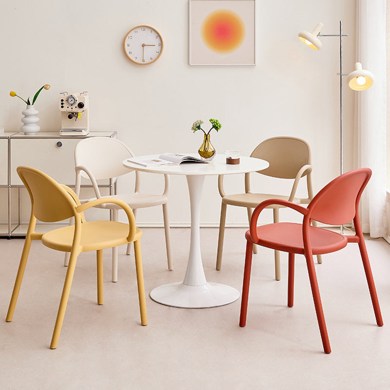 DFM-Chair-FA01507-9.jpg Contemporary Nordic Arc Full PP Dining Chair Backrest Armrest For Dining Room - Image 1