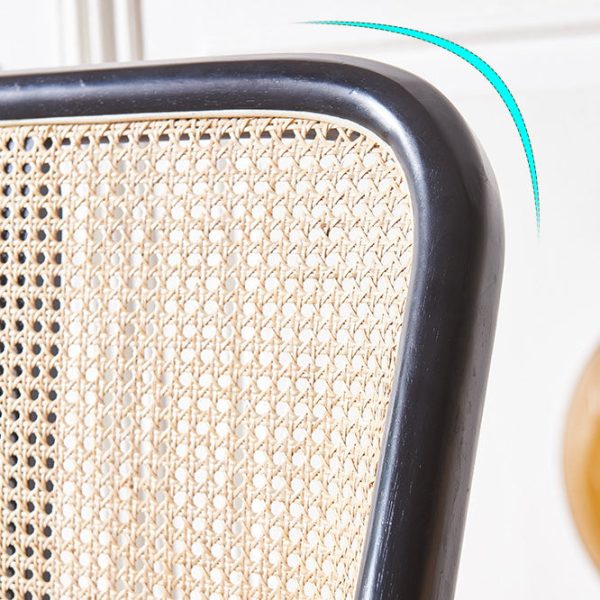 Contemporary Scandinavian Square Flannelette Solid Wood Rattan Ash Sponge Sofa Backrest Armrest For Living Room - Image 10