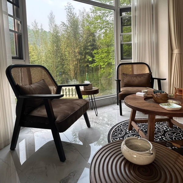 Contemporary Scandinavian Square Flannelette Solid Wood Rattan Ash Sponge Sofa Backrest Armrest For Living Room - Image 22