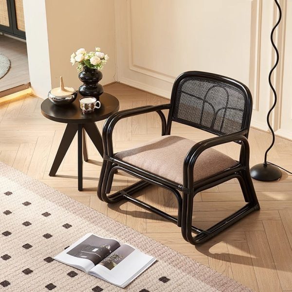 Traditional Japanese Square Flannelette Rattan Weaving Sponge Sofa Backrest Armrest For Living Room - Image 12