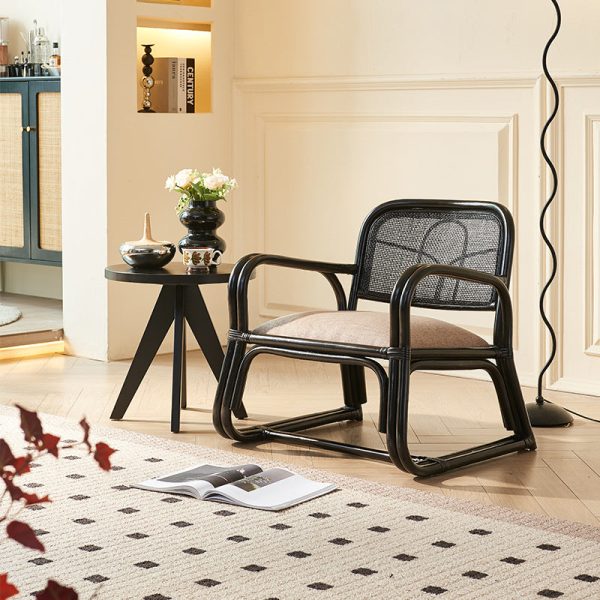 Traditional Japanese Square Flannelette Rattan Weaving Sponge Sofa Backrest Armrest For Living Room - Image 14