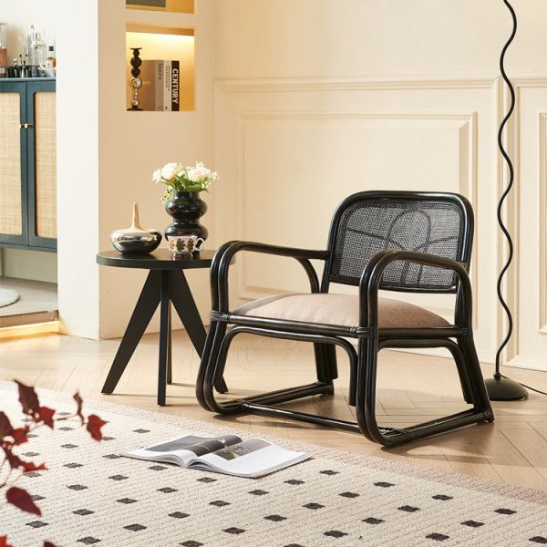 Traditional Japanese Square Flannelette Rattan Weaving Sponge Sofa Backrest Armrest For Living Room - Image 20