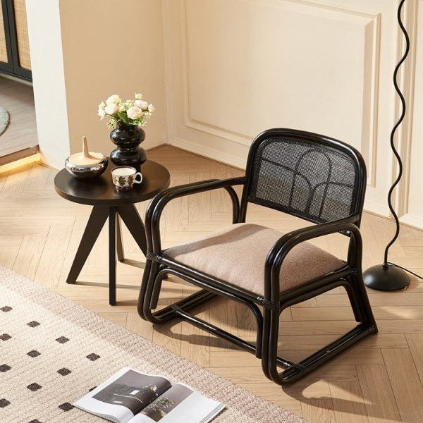 Traditional Japanese Square Flannelette Rattan Weaving Sponge Sofa Backrest Armrest For Living Room - Image 21