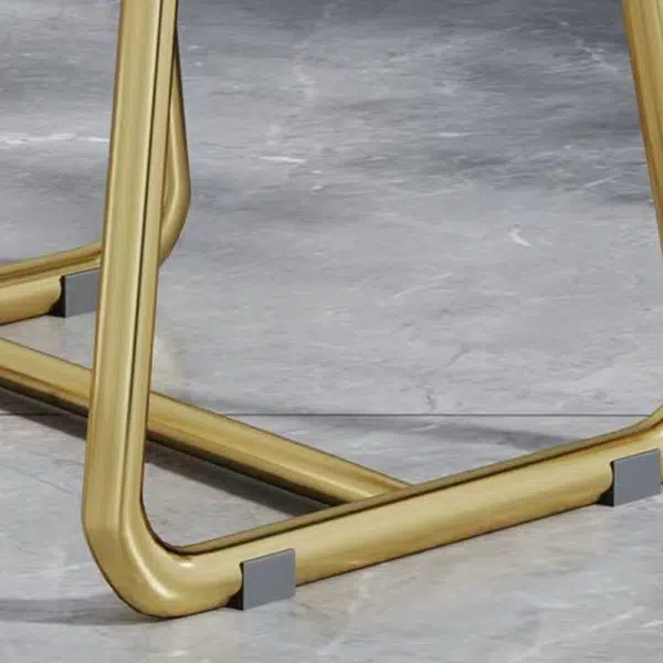 Contemporary Creative Carbon Steel Flannelette Heart Shape Dining Chair Backrest Armless For Dining Room - Image 10