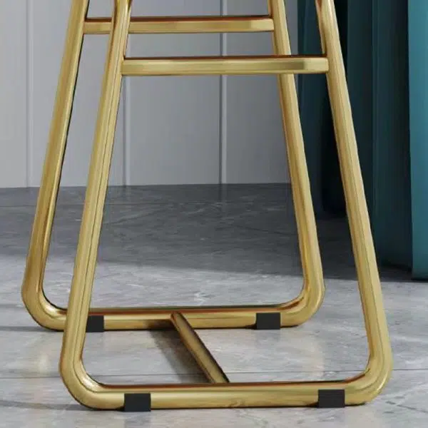 Contemporary Creative Carbon Steel Flannelette Heart Shape Dining Chair Backrest Armless For Dining Room - Image 9