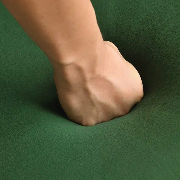 Contemporary Nordic Rectangular Tilt Upholstered Velvet Metal Frame Accent Chair Backrest For Living Room - Image 7