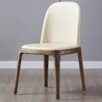 Beige Seat + Walnut Frame