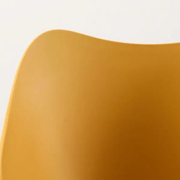 Contemporary Nordic Curved Iron PVC Chair Backrest Armrest For Living Room - Image 5