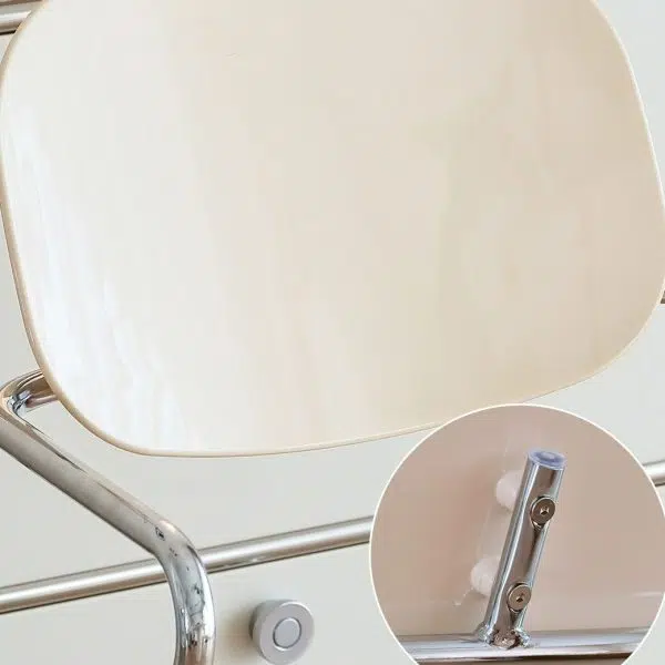 Modern Minimalist Rectangular Acrylic Iron Chair Backrest Armrest For Living Room - Image 6