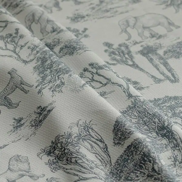 Contemporary Nordic Round Rattan Wood Fabric Chair Backrest Armless For Living Room - Image 7