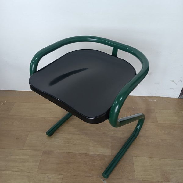 Contemporary Industrial Square ABS Iron Dining Chair Backless Armless For Dining Room - Image 22